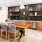 resident kitchen with ample seating and modern decor