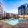 Courtyard and pool area at Annett pet-friendly apartments in Atlanta, GA.